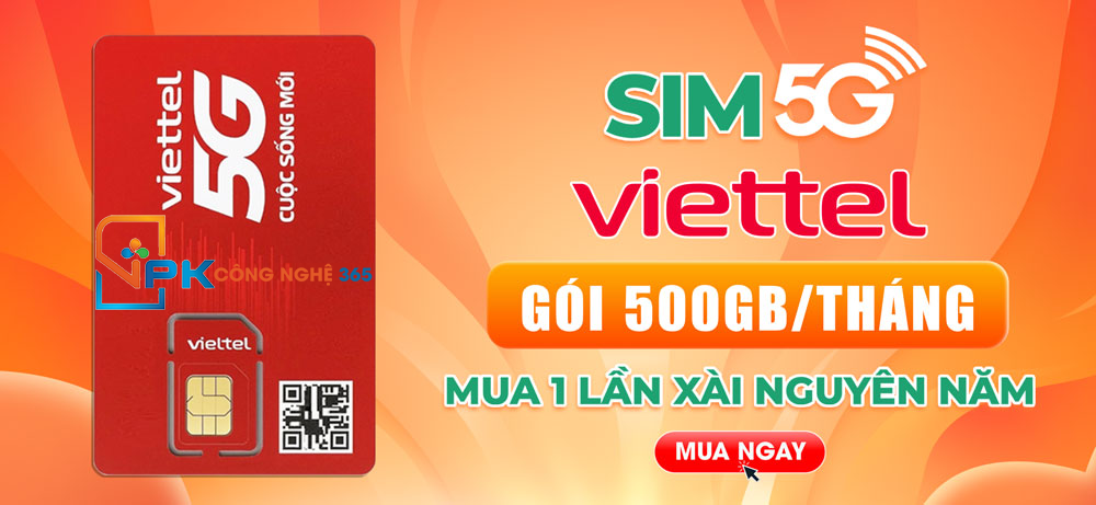 Dùng Data thả ga - Không lo về giá. Chỉ với một chiếc Sim Viettel 500GB, bạn có ngay "kho" dung lượng dùng cả tháng chỉ bằng vài ly trà sữa. Giải pháp tiết kiệm tối ưu cho người dùng di động năm 2026.